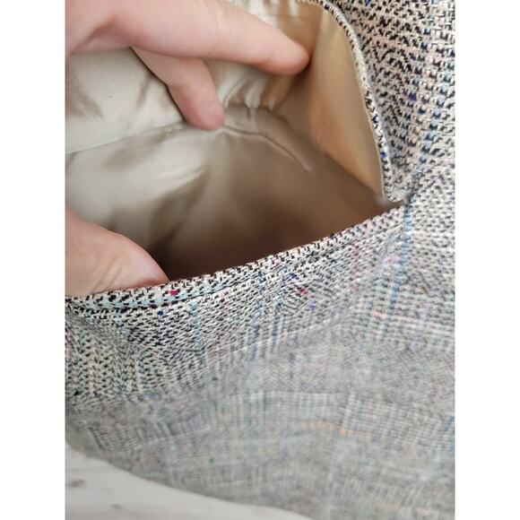 Imperial Haggar Sport Coat Suit Men's Size 42 Gray Blue 2-Button Tweed Formal - Picture 9 of 16